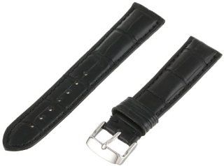 Hadley Roma Men's MSM824RA 200 20 mm Black Genuine Alligator Leather Watch Strap at  Men's Watch store.