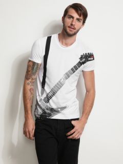Guitar Print T Shirt by Love Moschino