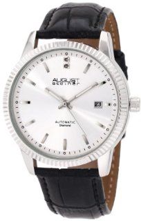 August Steiner Men's ASA825SS Diamond Automatic Strap Dress Watch: Watches