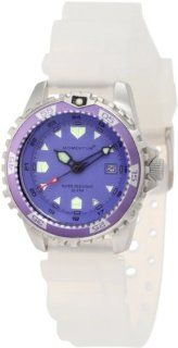 Momentum Women's 1M DV01P1T M1 Purple Dial Transparent Silicone Rubber Watch: Watches