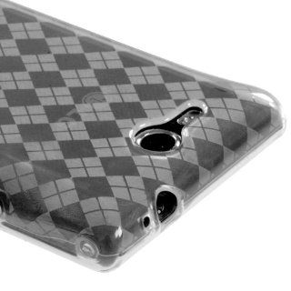 T Clear Argyle Pane Candy Skin Cover For LG VS840(Lucid 4G): Cell Phones & Accessories