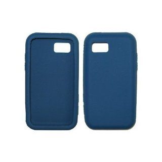 Dark Blue Soft Silicone Gel Skin Cover Case for Samsung Eternity A867: Cell Phones & Accessories