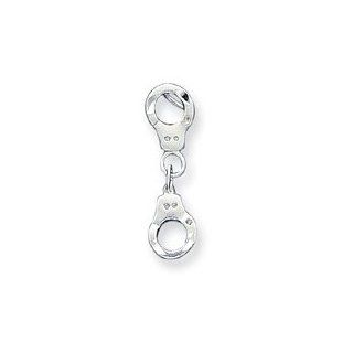 Sterling Silver Handcuff Charm: Jewelry