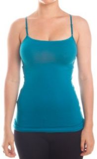 Plain Long Spaghetti Strap Camisole Tank Top at  Womens Clothing store