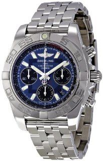Breitling Men's AB014012/C830SS Chronomat 41 Blue Dial Watch: Breitling: Watches
