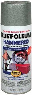 Rust Oleum 7213830 Hammered Metal Finish Spray, Silver, 12 Ounce   Spray Paints  