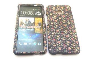 htc One M7 Shabby Chic Vintage Blue Roses Trend Fashion Design Full case Cover Front&Back Cell Phones & Accessories