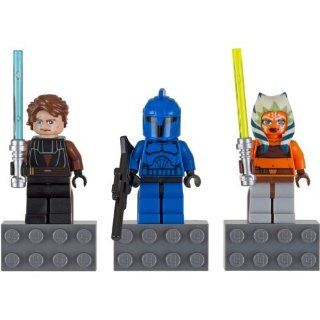 LEGO STAR WARS Magnet Set: Anakin Skywalker, Senate Commando and Ahsoka Tano / [parallel import goods] LEGO Star Wars Magnet Set   Anakin Skywalker, Seneto Commando, Ahsoka Tano] 853 037 (japan import): Toys & Games