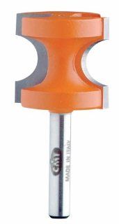 CMT 854.003.11 Bull Nose Router Bit 1/4 Inch Shank, 1 Inch Overall Diameter, 7/8 Inch Cutting Length   Round Nose Router Bits  