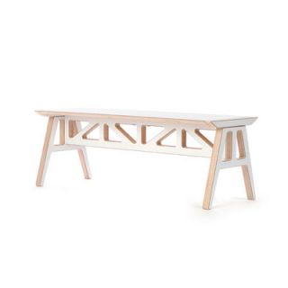 Context Furniture Truss A   Frame Birch Bench TRS 105AB Finish: Espresso Brown