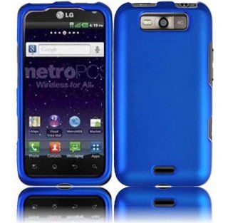 Cool Blue Hard Case Cover for LG Connect 4G MS840 Cell Phones & Accessories