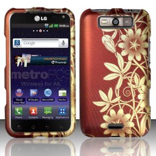 LG Connect 4G MS840 / LG Viper 4G LS840 Case (MetroPCS / Sprint) Fascinating Flower Hard Cover Protector with Free Car Charger + Gift Box By Tech Accessories: Cell Phones & Accessories