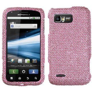 Pink Diamante Protector Cover(Diamante 2.0) for MOTOROLA MB865 (Atrix 2): Cell Phones & Accessories
