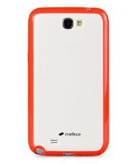 Melkco   Samsung Galaxy Note 2 / N7100 Ultra Slim Polyframe TPU / PC Combined Case Red / White w/ Screen Protector: Cell Phones & Accessories