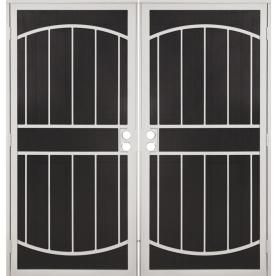 Gatehouse Gibraltar White Steel Security Door (Common: 72 in x 81 in; Actual: 74.75 in x 81 in)