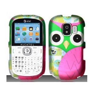 4 Items Combo For Alcatel One Touch OT871A (AT&T) Colorful Owl Design Hard Case Snap On Protector Cover + Car Charger + Free Opening Tool + Free American Flag Pin: Cell Phones & Accessories