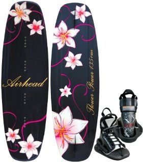 Kwik Tek Airhead Flower Power Wakeboard with Vise Binding, 135 Cm : Wakeboarding Boards : Sports & Outdoors