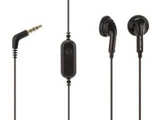 Scosche hp32m soloBUD Handsfree Mono Earbud with Clip &Mic   Wired Headsets   Retail Packaging   Black: Cell Phones & Accessories