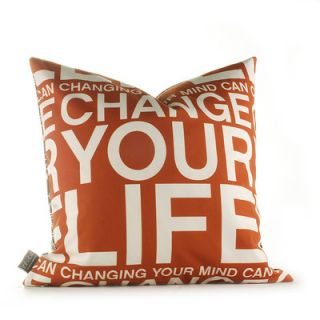 Inhabit Graphic Pillows Change Your Life Synthetic Pillow CYLRTxxP Size 18 