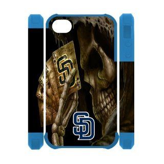 Custom San Diego Padres Back Cover Case for iPhone 4 4S IP 12033: Cell Phones & Accessories