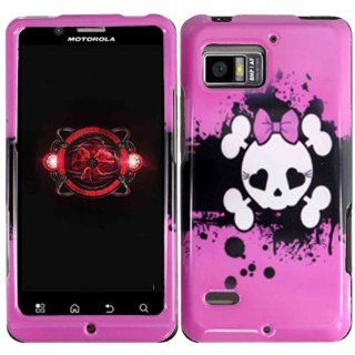 Pink Skull Hard Case Cover for Motorola Droid Bionic XT875: Cell Phones & Accessories