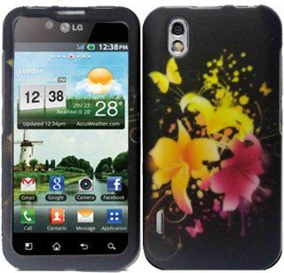 Magic Flowers Hard Case Cover for LG Marquee LS855: Cell Phones & Accessories