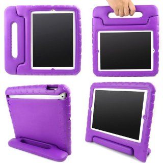 Kid Friendly Durable Handle Case for Apple iPad 3 / 4 with Kickstand (Purple) Computers & Accessories