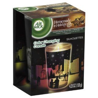 Air Wick Color Changing Scented Candle Silhouette Edition, Cinnamon Roasted Chestnuts, 4.23 Ounce Health & Personal Care