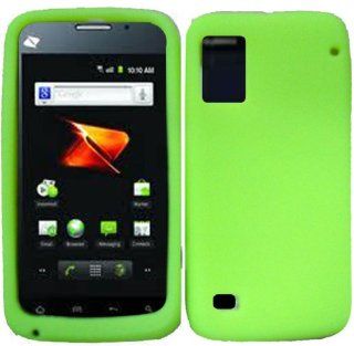 Neon Green Silicone Jelly Skin Case Cover for ZTE Warp N860: Cell Phones & Accessories