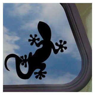Gecko Lizards Black Decal Car Truck Bumper Window Sticker   Automotive Decals