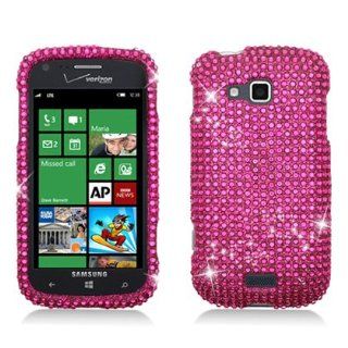 Aimo Wireless SAMI930PCDI003 Bling Brilliance Premium Grade Diamond Case for Samsung ATIV Odyssey i930   Retail Packaging   Hot Pink Cell Phones & Accessories