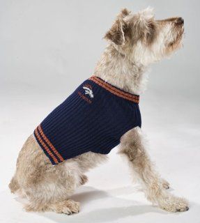 Pets First DEN 4012 LG Denver Broncos V Neck Dog Sweater, X Small : Pet Supplies