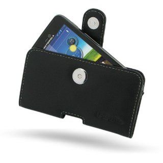 Motorola Atrix HD MB886 Leather Case   Horizontal Pouch Type by PDair (Black): Electronics
