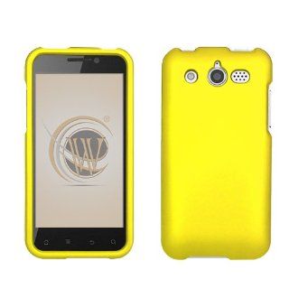 Huawei Mercury M886 Rubber Feel Hard Case Cover   Yellow: Cell Phones & Accessories