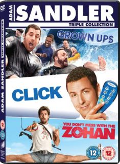 Adam Sandler Box Set Click / Grown Ups / You Dont Mess with the Zohan      DVD