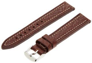 Hadley Roma Men's MSM894RB 180 18 mm Brown Genuine Leather Watch Strap: Watches