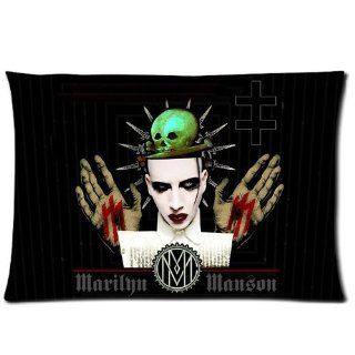 Custom Marilyn Manson Pillowcase 20"x30" Pillow Protector Cover WPC 901  