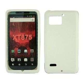 White Premium Design Soft Cover Case for Motorola XT875 Droid Bionic / Targa (Verizon): Cell Phones & Accessories