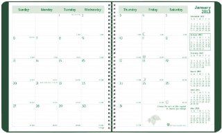 Brownline 2013 EcoLogix Monthly Planner, 14 months (December 2012   January 2014), Twin Wire, Green, 8.875 x 7.125 Inches, 100% post consumer recycled paper (CB430W.GRN 13) : Appointment Books And Planners : Office Products