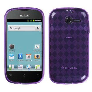 MYBAT Purple Argyle Pane Candy Skin Cover for HUAWEI M866 (Ascend Y): Cell Phones & Accessories