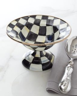 Small Courtly Check Compote   MacKenzie Childs