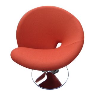 International Design Ziggy Swivel Leisure Side Chair BA10 Color: Orange