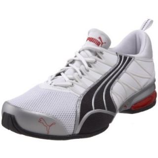 PUMA Men's Voltaic 2  Running Sneaker,White/New Navy/Ribbon Red,8.5 D(M) US: Shoes