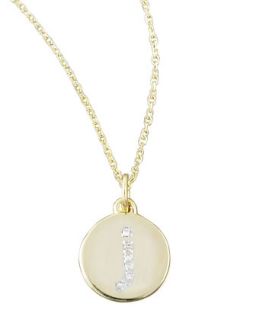 Diamond Initial Necklace, J   KC Designs
