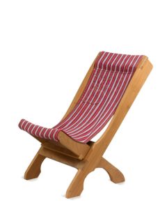 Cedar and Cotton Foldable Chair, Todos Santos Red by NOVICA