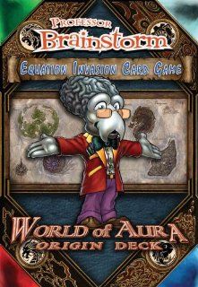 Professor Brainstorm Equation Invasion Card Game World of Aura Origin Deck: Toys & Games
