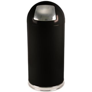 Witt 15 Gallon Metal Series Dome Top Trash Can 15DT Finish: Black