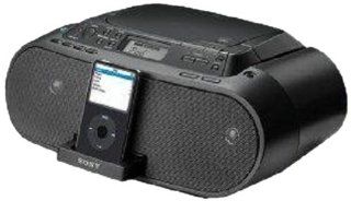 Sony ZS S2iP CD Boombox with iPod Dock, Black : MP3 Players & Accessories