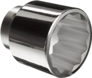 Martin X1272 Forged Alloy Steel 2 1/4" Type III Opening 1" Power Impact Square Drive Socket, 12 Points Standard, 3 3/16" Overall Length, Chrome Finish: Industrial & Scientific