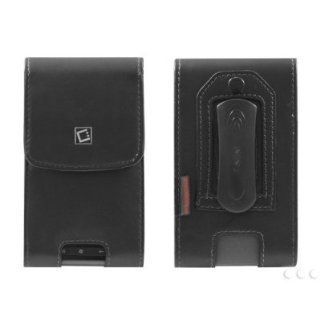 VMG For Motorola Droid RAZR MAXX HD XT916 XT926 XT 916 926 Cell Phone Leather Holster Case Belt Clip Cover   Black Premium Executive Design: Cell Phones & Accessories